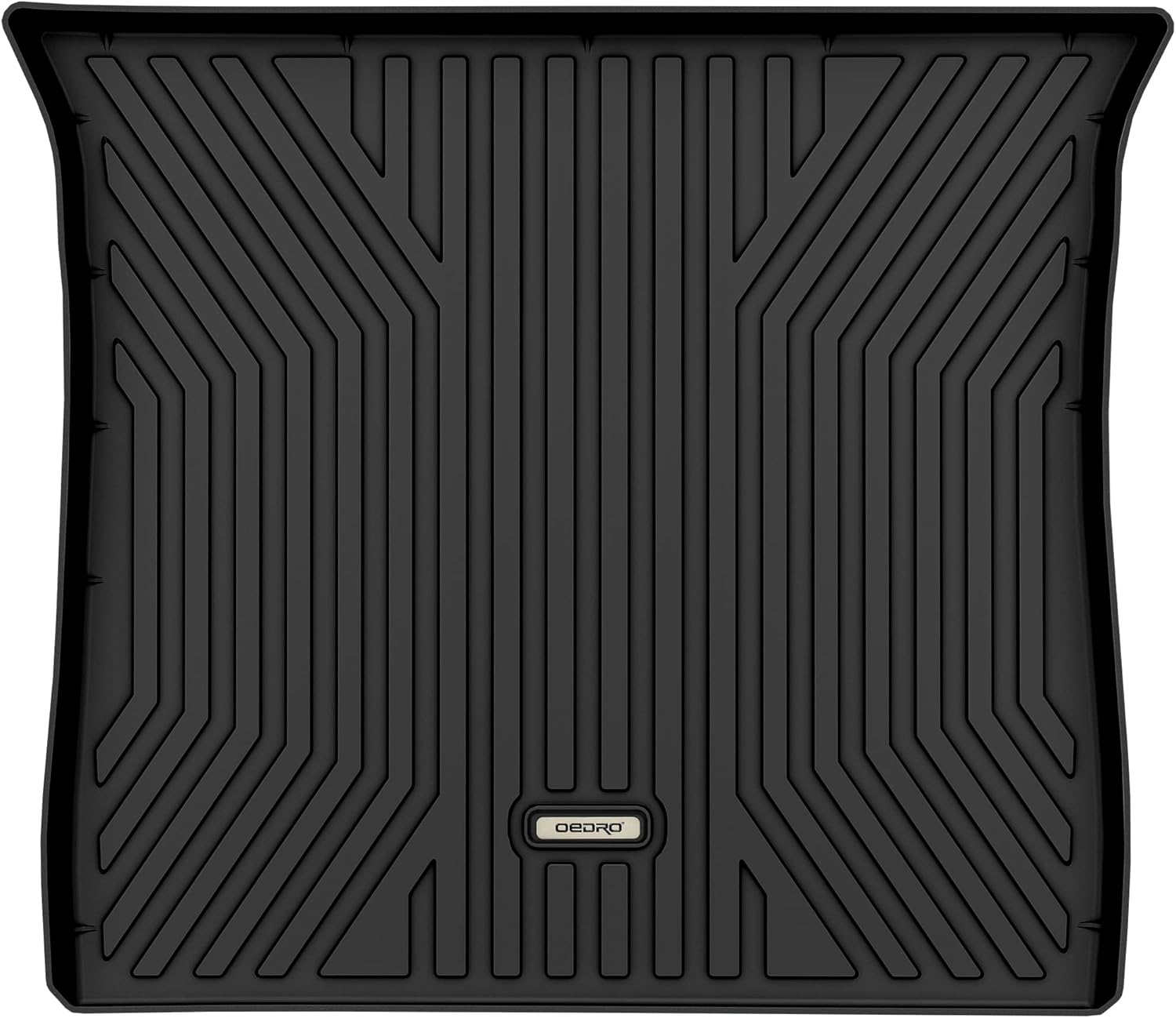 OEDRO Rear Cargo Mats Liner Compatible for 2011-2021 Jeep Grand Cherokee, Black All Weather Floor Trunk Mats Cargo Liner