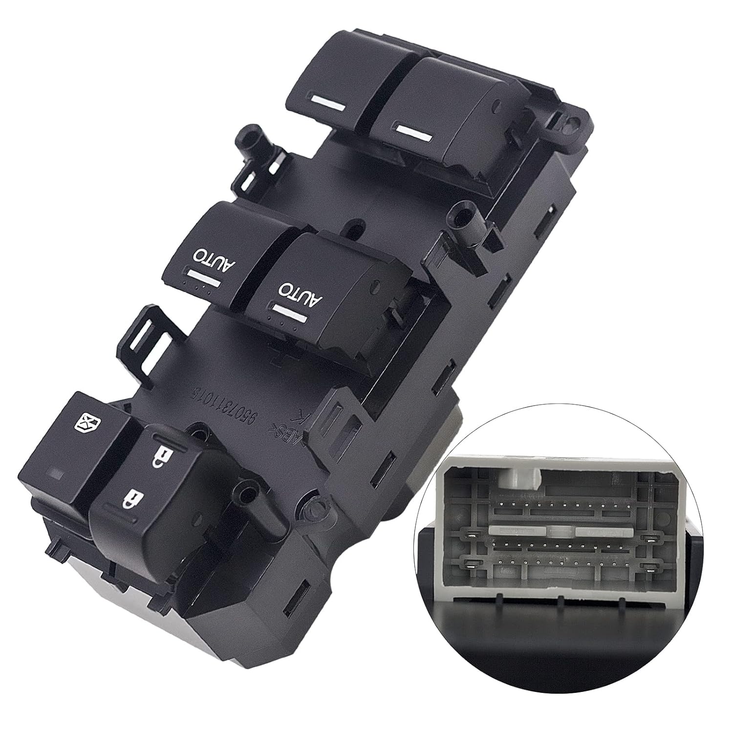 V VELAMEIS Power Window Master Switch Drivers Side with Double Auto Button for Honda Accord EX EX-L 2.4L 3.5L 2008-2012 OEM 35750-TA0-A31 Pack of 2