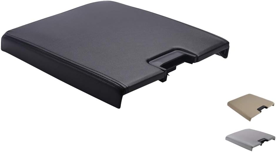 VeCarTech Center Console Lid Kit with Latch Compatible with 2007-2013 Chevy Tahoe/Avalanche/2008-2014 Silverado/GMC Yukon(XL)/Sierra 1500/2500/3500 Center Console Cover Repair Kit OEM 20864151(Black) Pack of 2