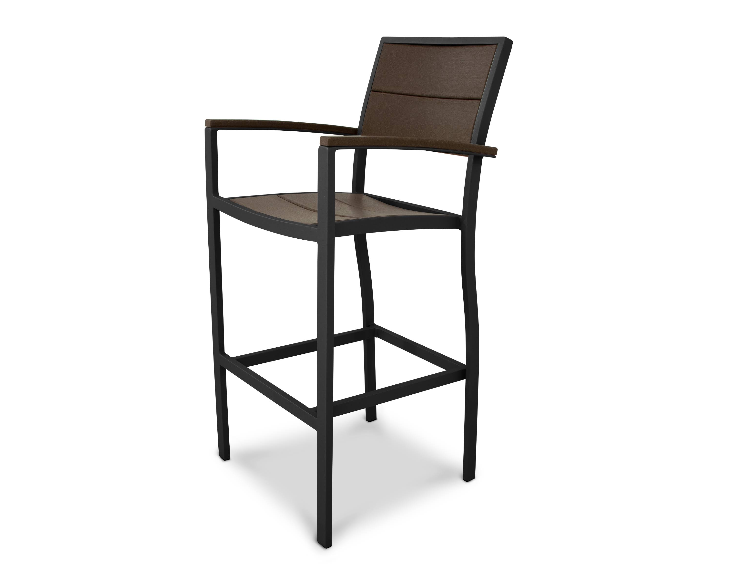 Trex Outdoor Furniture Surf City Bar Arm Chair - Textured Black - Vintage Lantern
