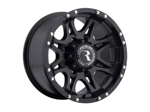 Raceline 981 Raptor 16x8 6x139.7 0et Black Wheels Rims