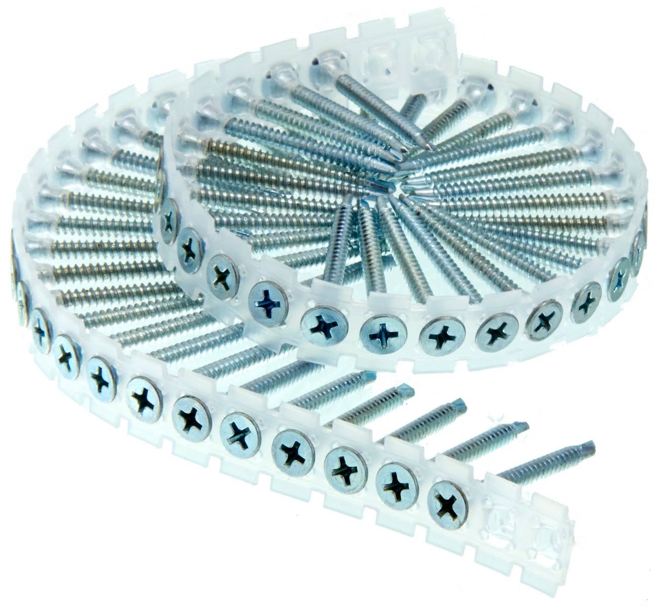 Senco 06C162CB 1-5/8 in. #6 Clear Zinc Drywall Screws (4,000-Pack)