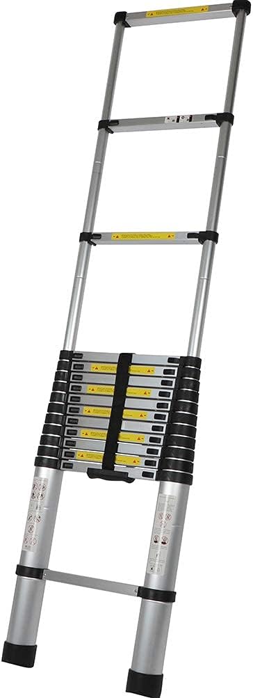 Folding Ladder Slow Down Design 16.5FT Extendable Ladders Portable for Household /Building Maintenance 330 Pound Capacity