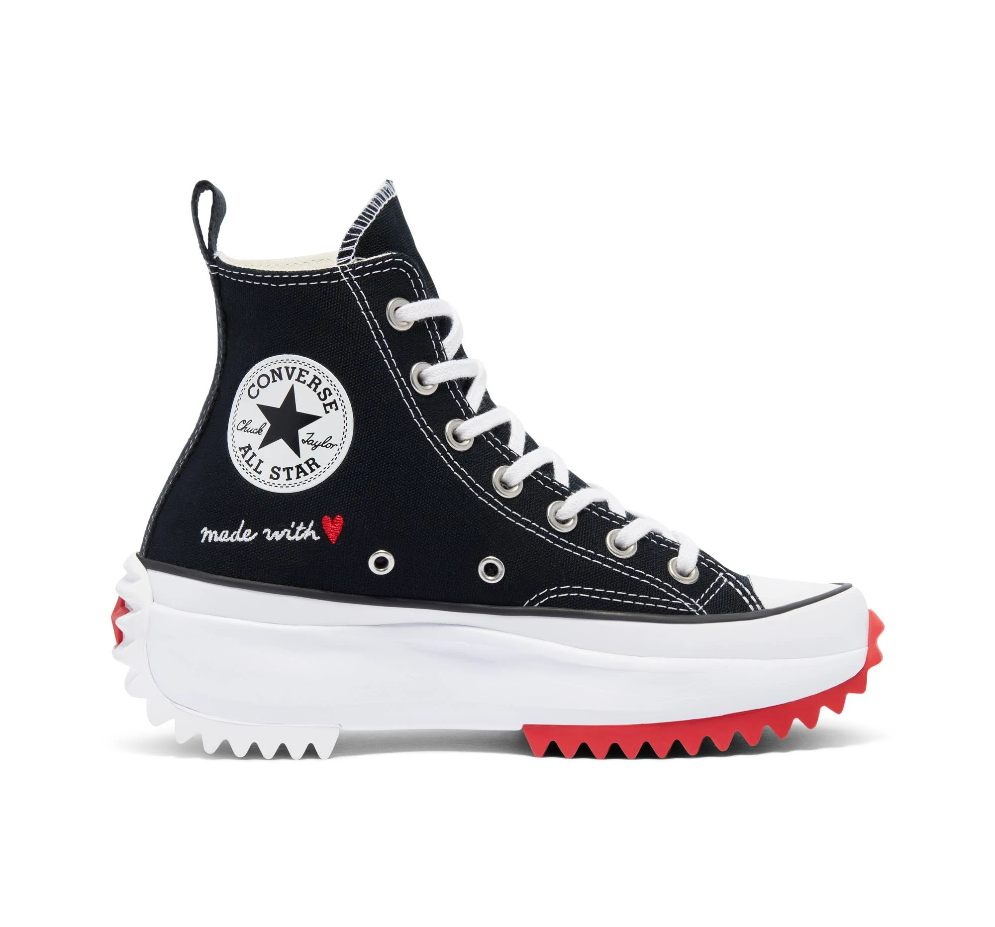 Converse Run Star Hike High (Black / White / Red)