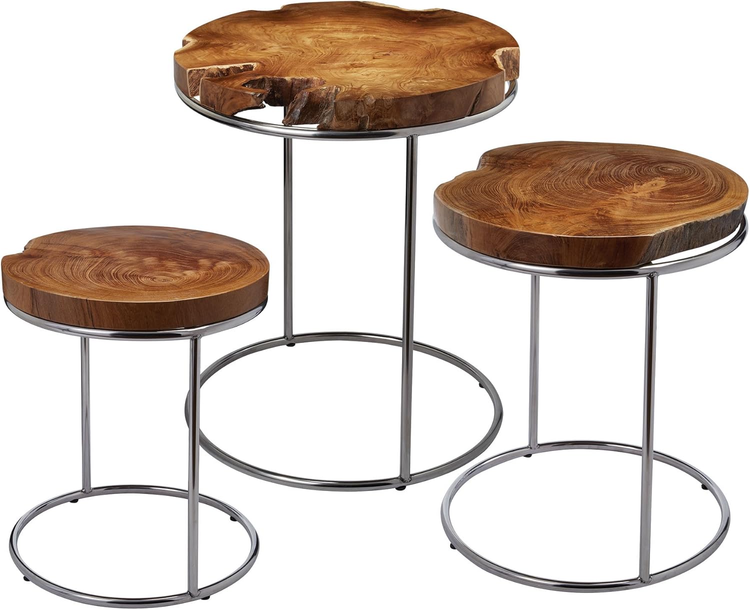 Dimond Home Natural Teak Stacking Tables, 20