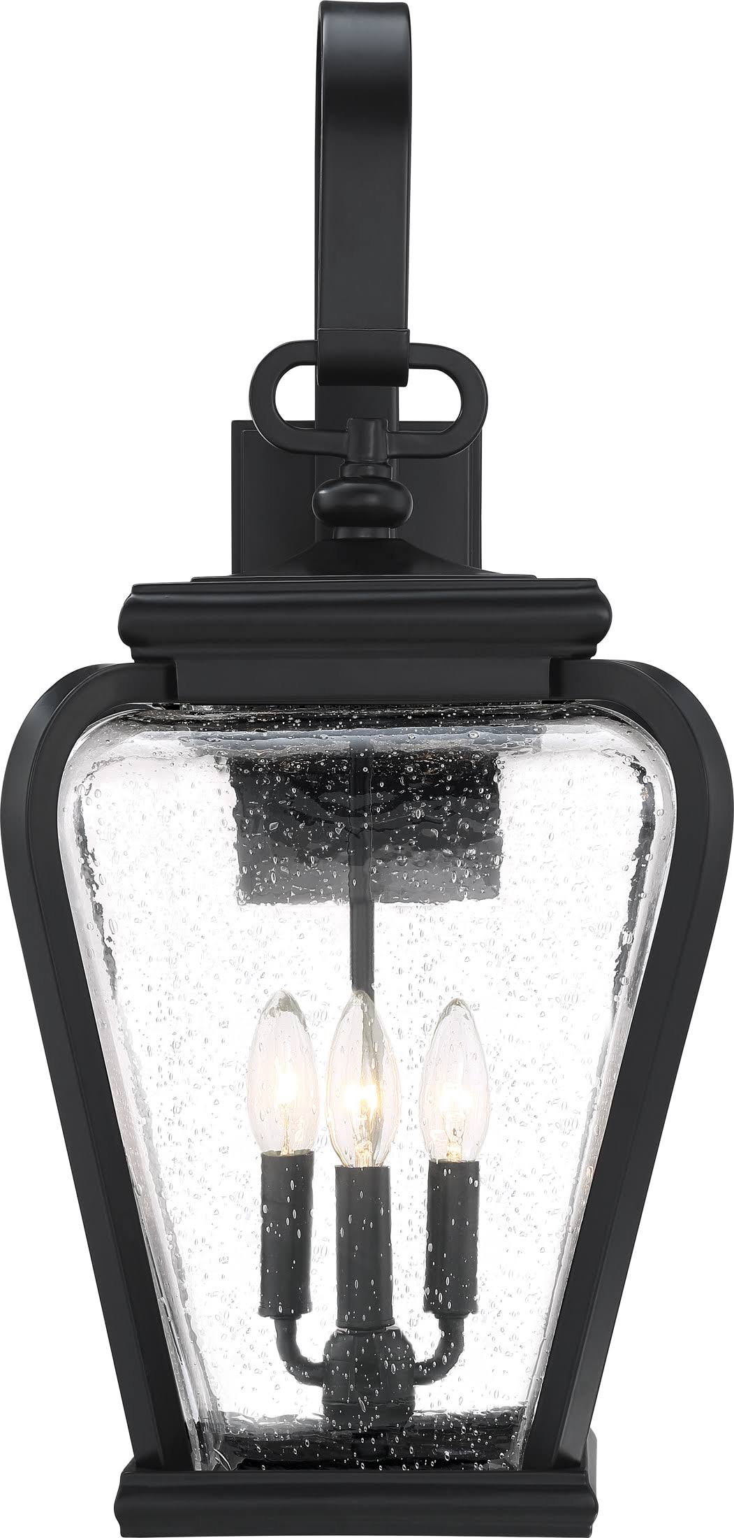 Quoizel PRV8412K Province 3-Light Outdoor Wall Lantern - Mystic Black