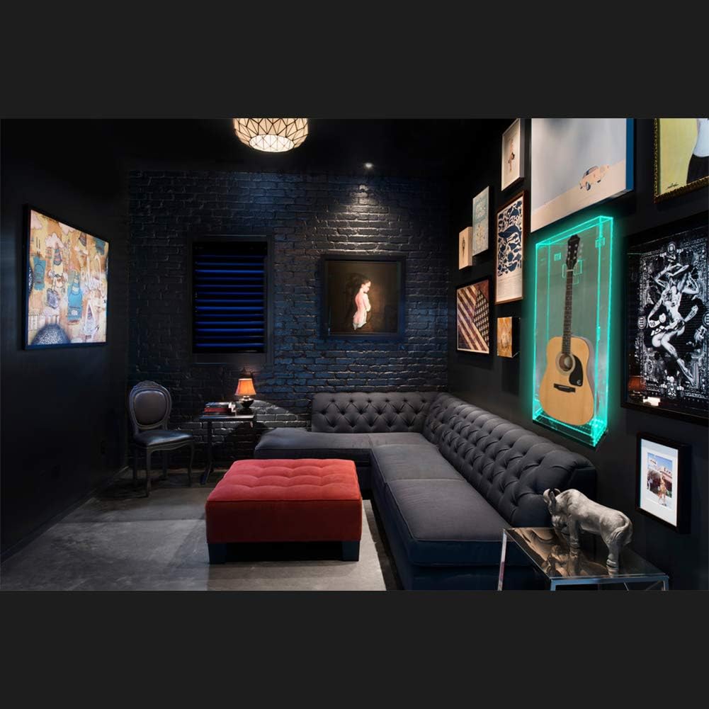 OnDisplay Deluxe Acrylic Wall Mounted/Tabletop UV-Protected Electric Guitar Display Case w/Lights