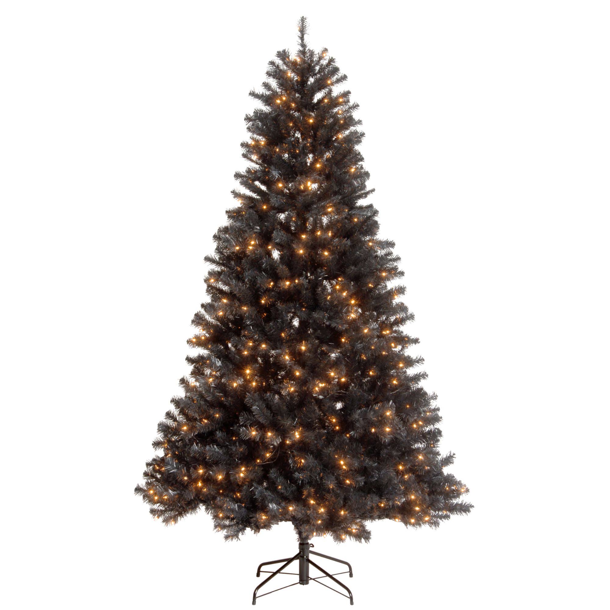 CC Christmas Decor 7.5&rsquo; Pre-Lit North Valley Black Spruce Artificial Christmas Tree - Clear Lights