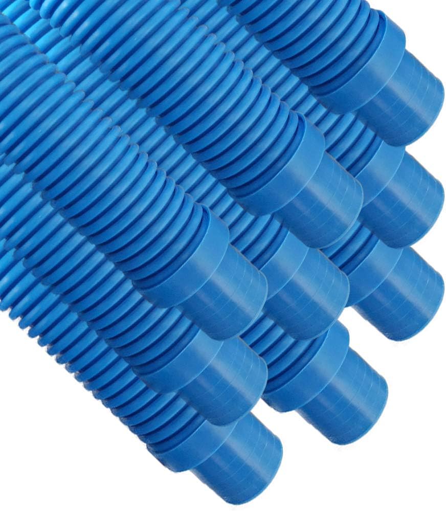Puri Tech Universal Swimming Pool Cleaner Durable Hose 48 Long Blue Color 9 Pack Universal Fit Including Hayward Navigator, Pool Vac Ultra, AquaBug, Polaris ATV and More Pack of 2