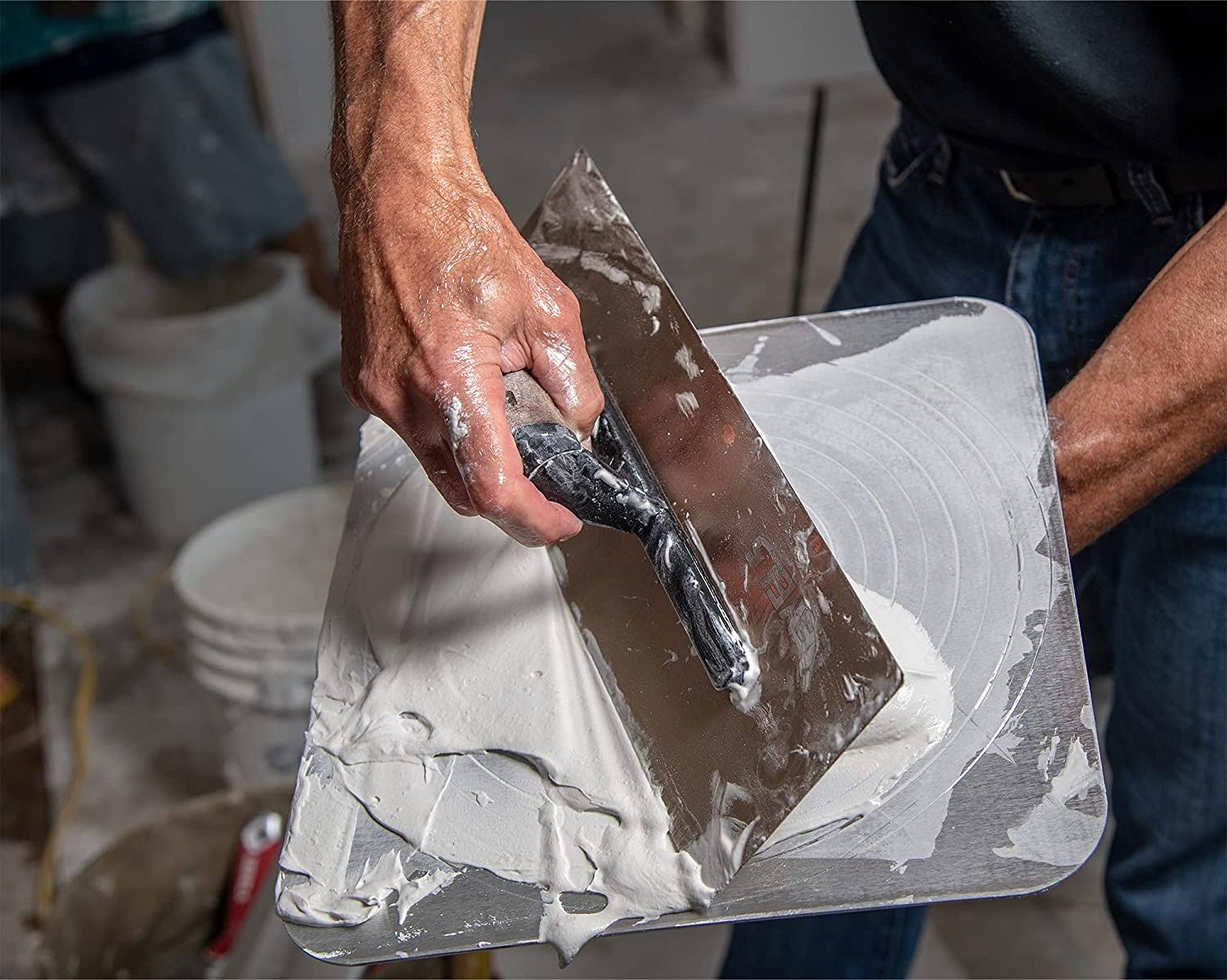 LEVEL5 12x22 Drywall Trowel | Triple-Hardened Stainless Steel, High-Impact Handle 4-961