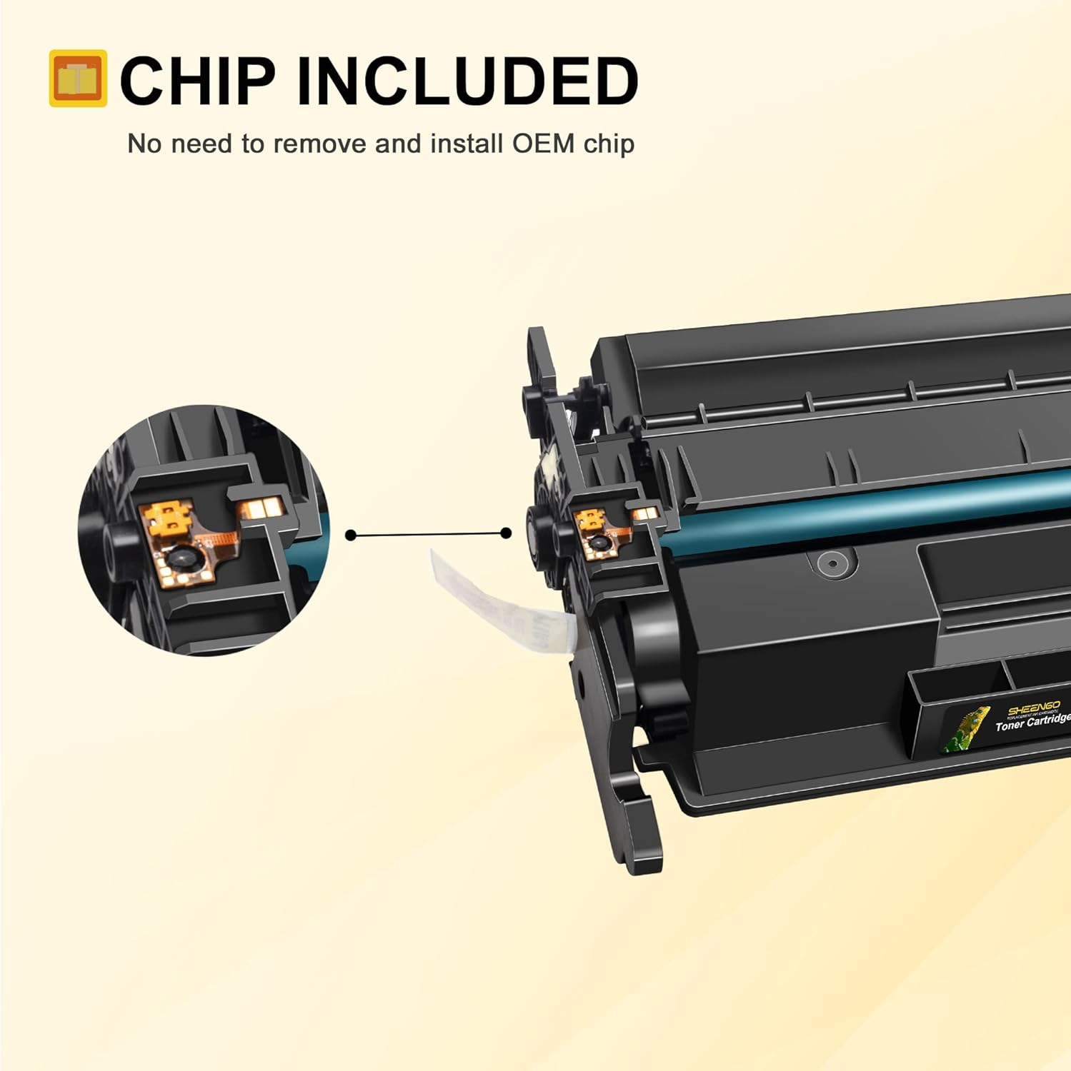 SHEENGO Compatible Toner Cartridge with Chip Replacement for HP 58A CF258A Toner to Use with Pro M404dn M404n M404dw MFP M428fdw M428dw M428fdn M404 M428 Toner Printer with CHIP (2 Black)