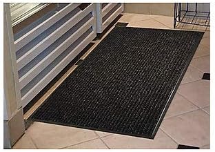 Genuine Joe Indoor Mat, Vinyl Backing, 4 by 6-Feet, Charcoal