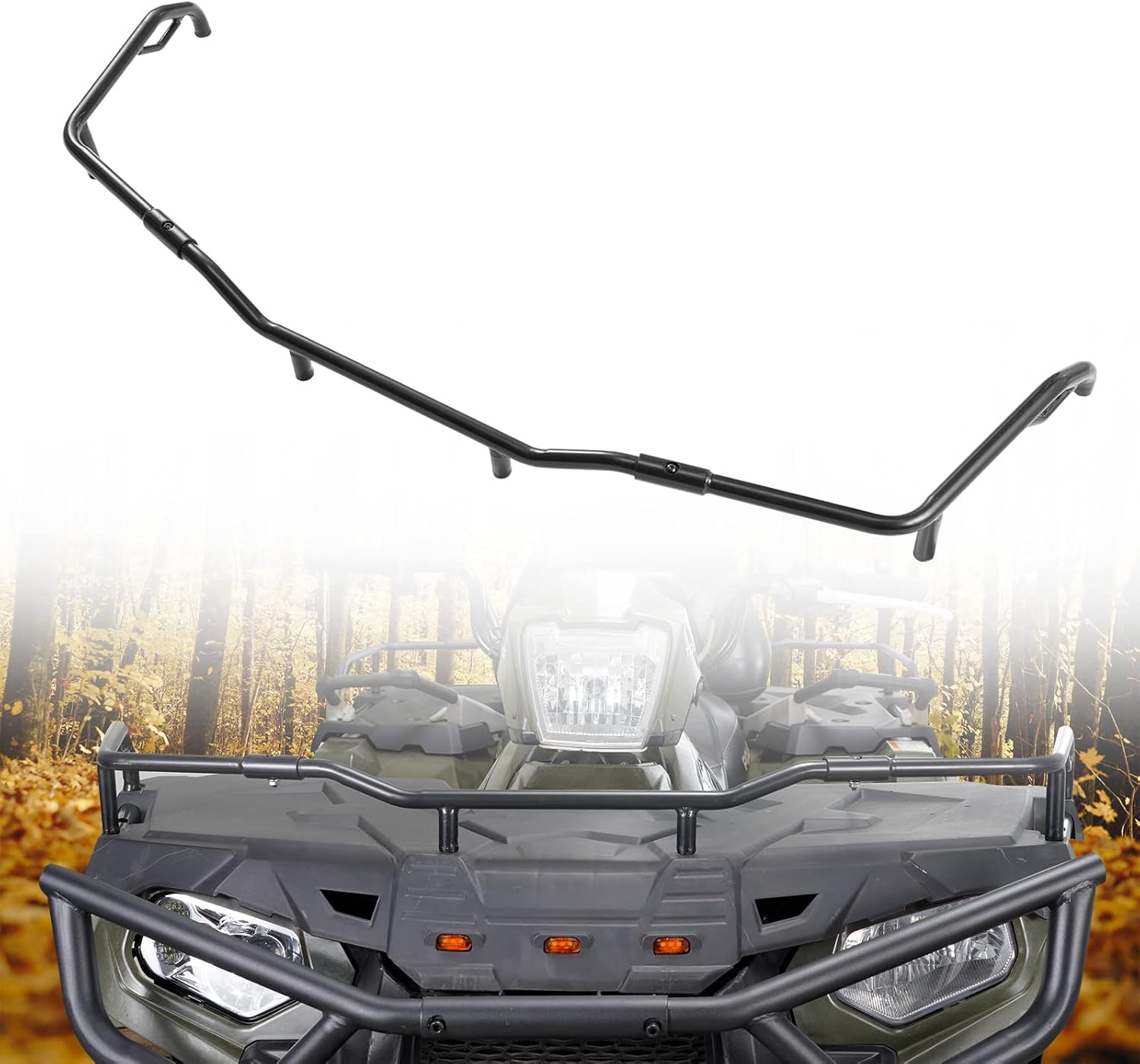 A & UTV PRO Front Rack Extender for 2014-2022 Polaris Sportsman Touring 570 450 HO , Off Road Front Tough Steel Rack Extender Storage Accessories ,Replace OEM # 2879716,Black