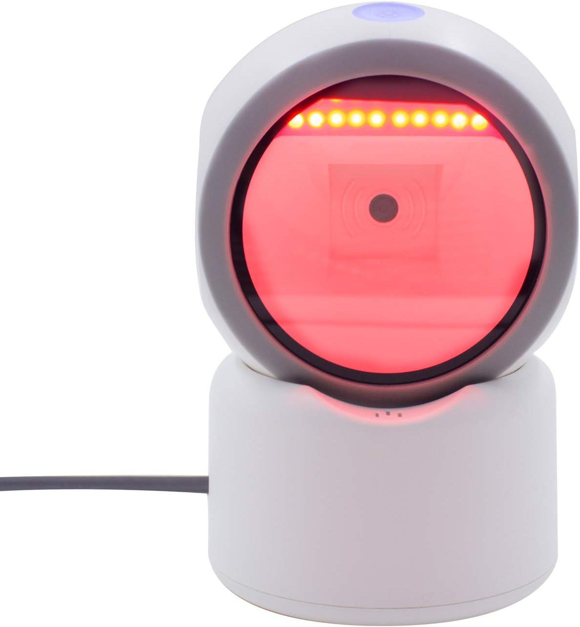 1D 2D QR Desktop Barcode Scanner, Symcode Omnidirectional Hands-Free Automatic USB Barcode Reader, Capture Barcodes from Mobile Phone Screen, Automatic Image Sensing Barcode Scanner Pack of 2