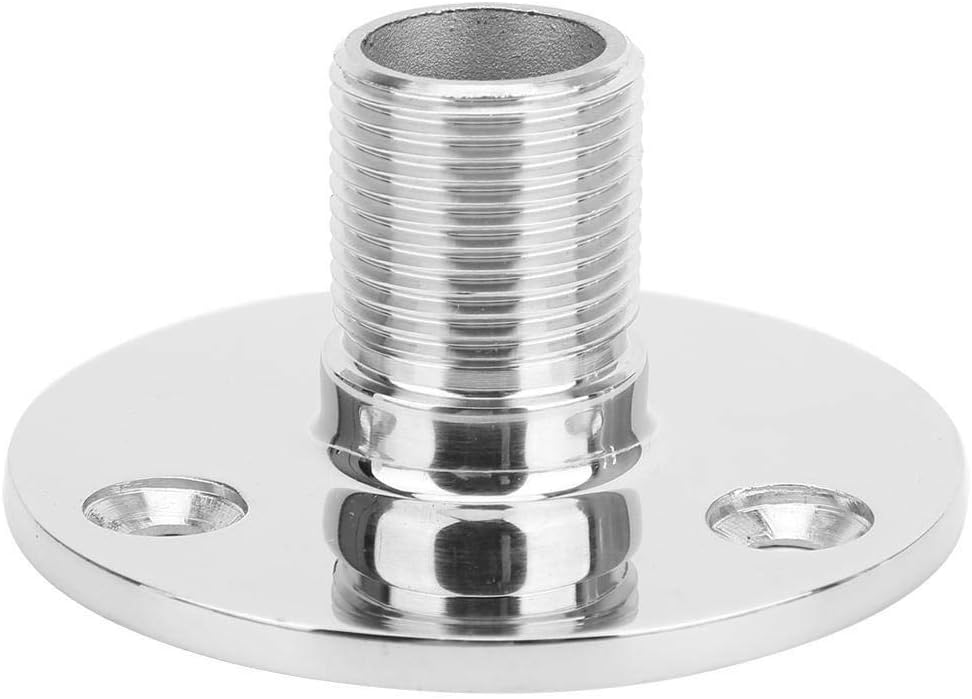 Beennex Marine Antenna Base Mount 316 Stainless Steel Male Thread Antenna Base Boat Accessories Pack of 2