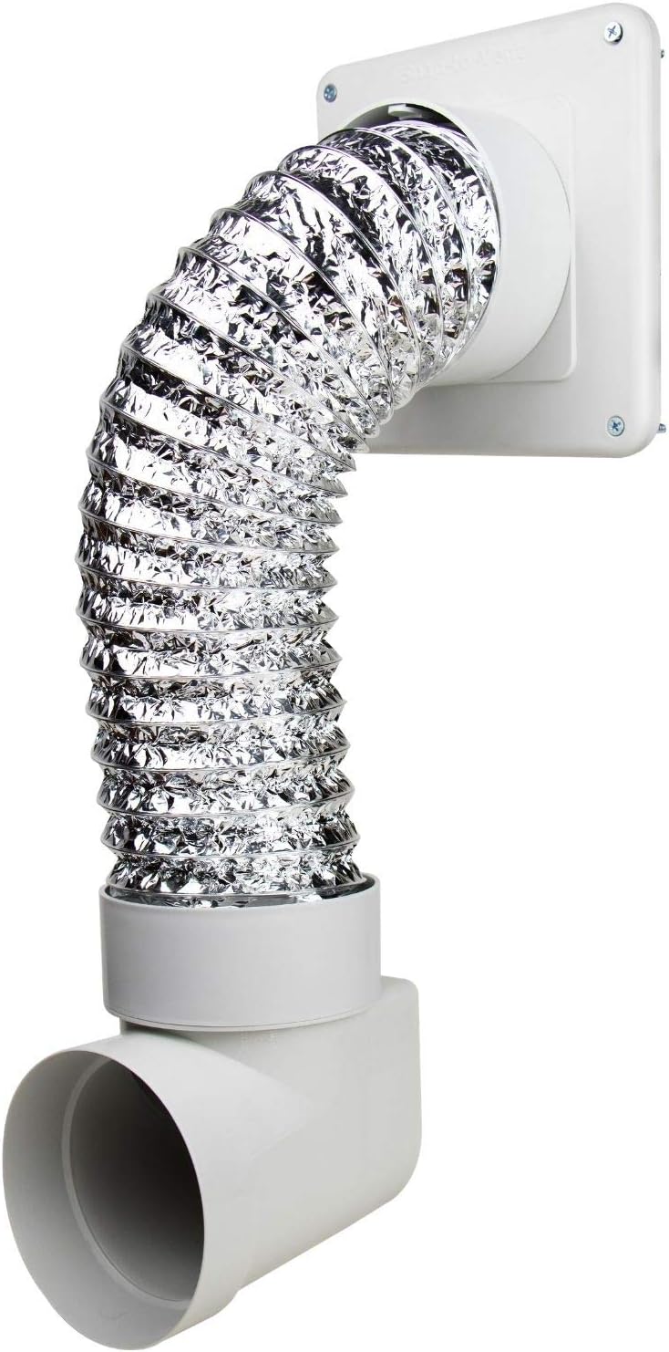 STV-DLX Dryer Duct Connector - DIY Easy Dryer Vent Hookup Kit - by Ziggurat Products Pack of 2