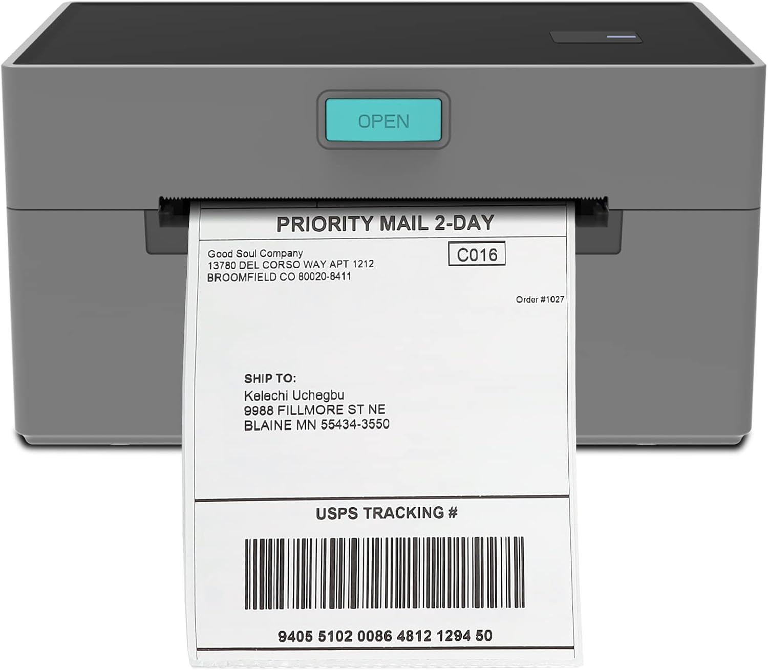 Forc Thermal Label Printer,Shipping Label Printer, 4x6 Label Maker 160mm/s, Label Printer for Shipping Packages,Thermal Printer for Shipping Labels from Shipstation, Shopify, Ebay, UPS, Amazon