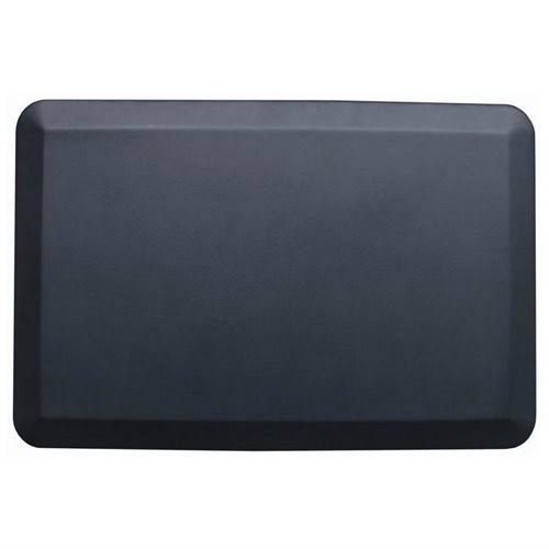 Black Rectangular Anti-Fatigue Floor Mat - 30.5x22 x 20.5x22