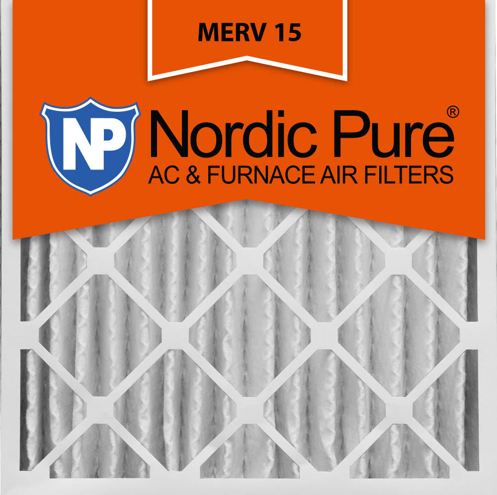 Nordic Pure 20x20x4 MERV 15 Pleated AC Furnace Air Filters 2 Pack