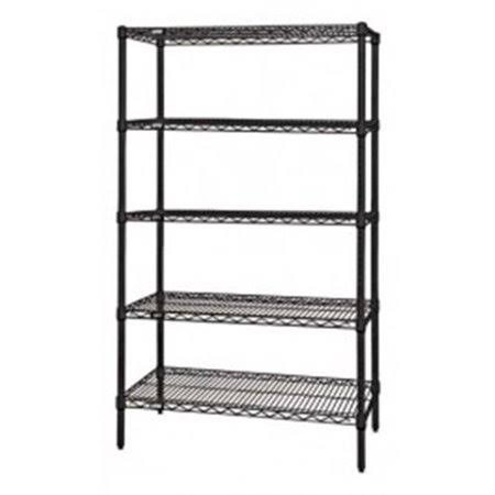 Quantum Storage Wr86-1248bk-5 5-Shelf, Black Wire Shelving Unit - 12 x 48 x 86 in.