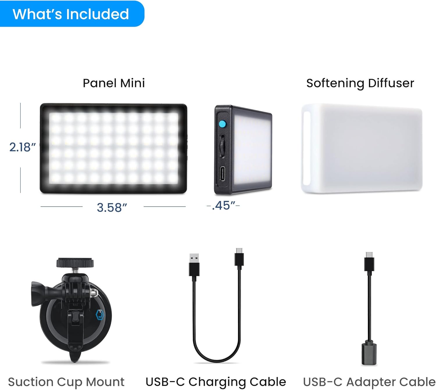 Lume Cube Video Conference Lighting Kit | Live Streaming, Video Conferencing, Remote Working | Lighting Accessory for Laptop, Adjustable Brightness and Color Temperature, Computer Mount Included