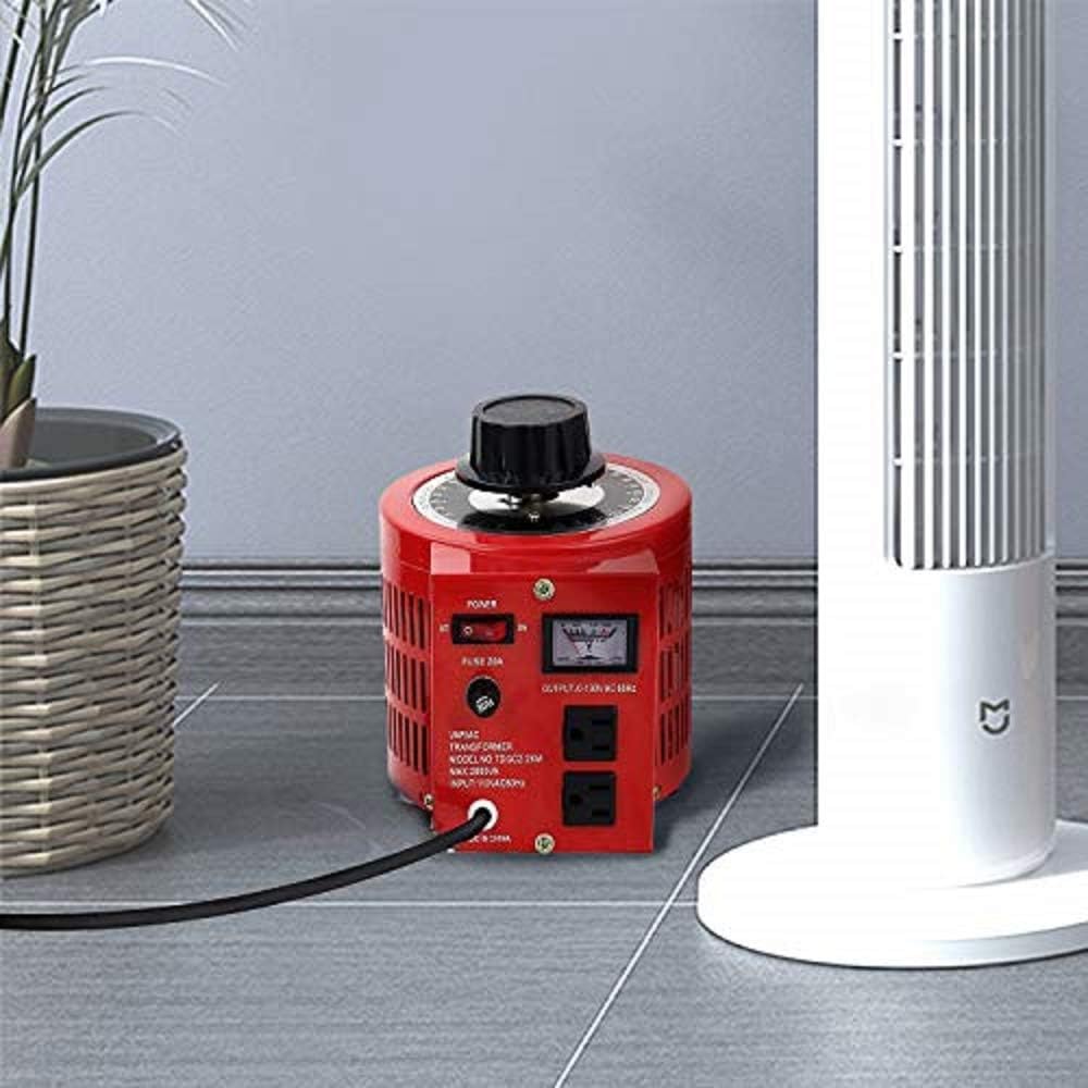 1000W Variable Transformer 10Amp 0-130V Output Variable Transformer Auto AC Voltage Regulator Power Supply