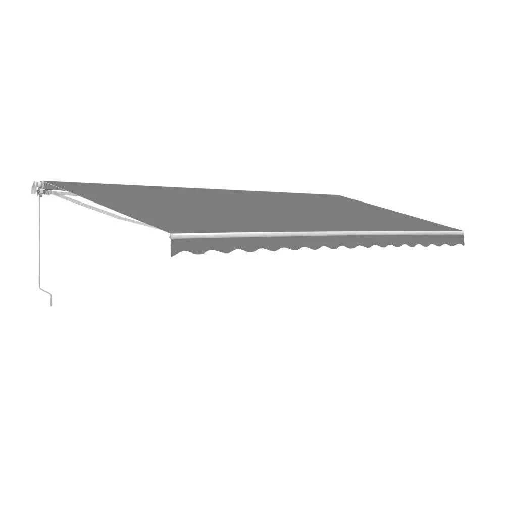 Aleko AW8X6.5GY80 Retractable Patio Awning 8 x 6.5 Feet Gray