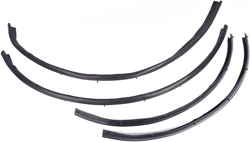 Getfarway 4 Pcs Lower Door Rubber Weather Strip Seal Compatible with Ford F250 F350 F450 F550 Super Duty1999-2016, Ford Excursion 2000-2005 Replaces F81Z-2520758-AA 1C3Z26253A24A, Impact Resistance
