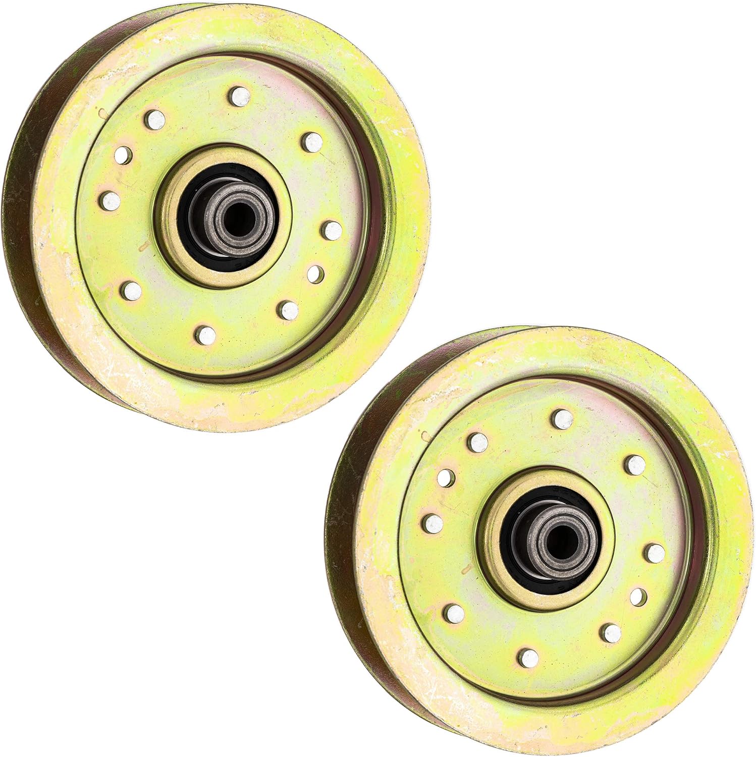 8TEN Heavy Duty Flat Idler Pulley 44 50 inch Deck for Cub Cadet MTD Z-Force LTX1050 Tank 48 60 S6031 S6032 2 Pack