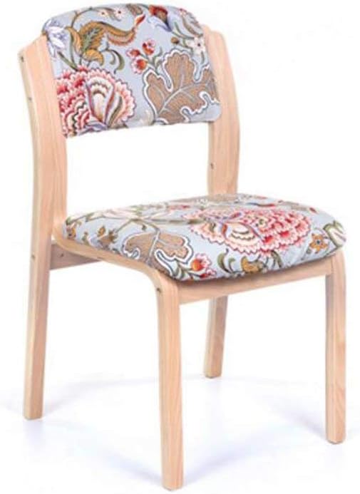 YANQING Chair Wood Family Office Cafe Backrest Fold Removable and Washable (Color : 2),Colour:4 (Color : 2)