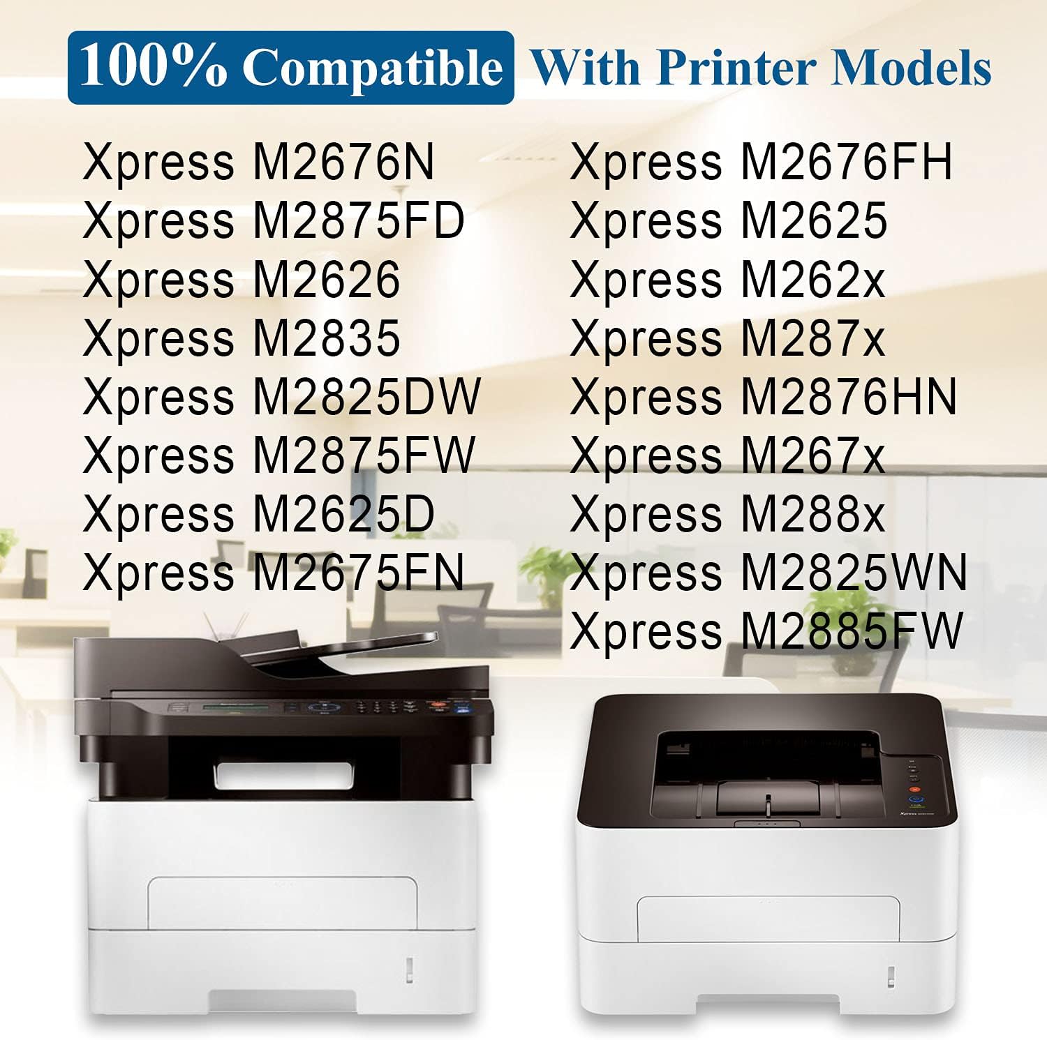 2 Pack MLTD116L Compatible MLT-D116L D116L Black Toner Cartridge Replacement for Xpress M2875FD M2626 M2835 M2825DW M2875FW M2625D M2675FN M2625 M267x M288x M2825WN M2885FW Printer Toner Cartridge.