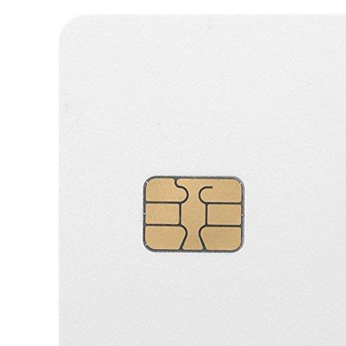 Sle4442 Chip Cards w/ Hico 2 Track Mag Stripe - 100 Pack, Black