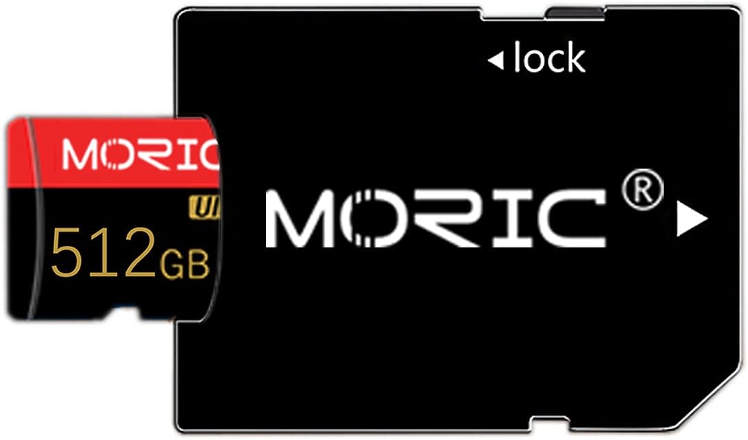 512GB Micro SD Card Ultra MicroSDXC Memory Card with Adapter with UP to 80MB/S, FHD Pack of 2