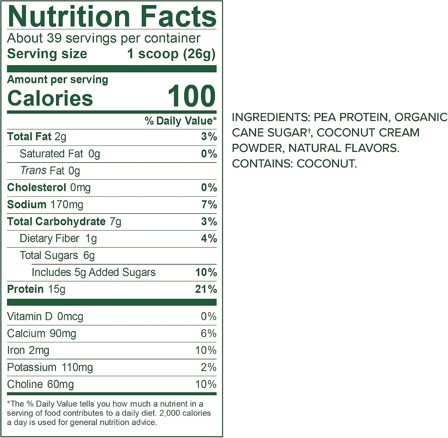 Vega Protein Made Simple, Vanilla, 39 Servings XL Tub - Plant Based Healthly Vegan Protein Powder with no Stevia, Dairy Free, Gluten Free, Vegetarian, 2.2 Pounds Pack of 2