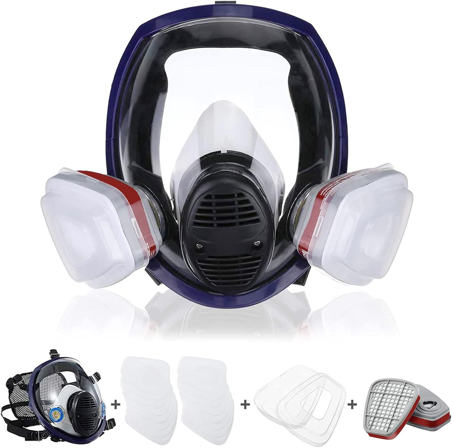 Reusable Full Face Cover,Full Face Cover,Paint Face Cover for Painting,Welding,Decoration Work(Medium)