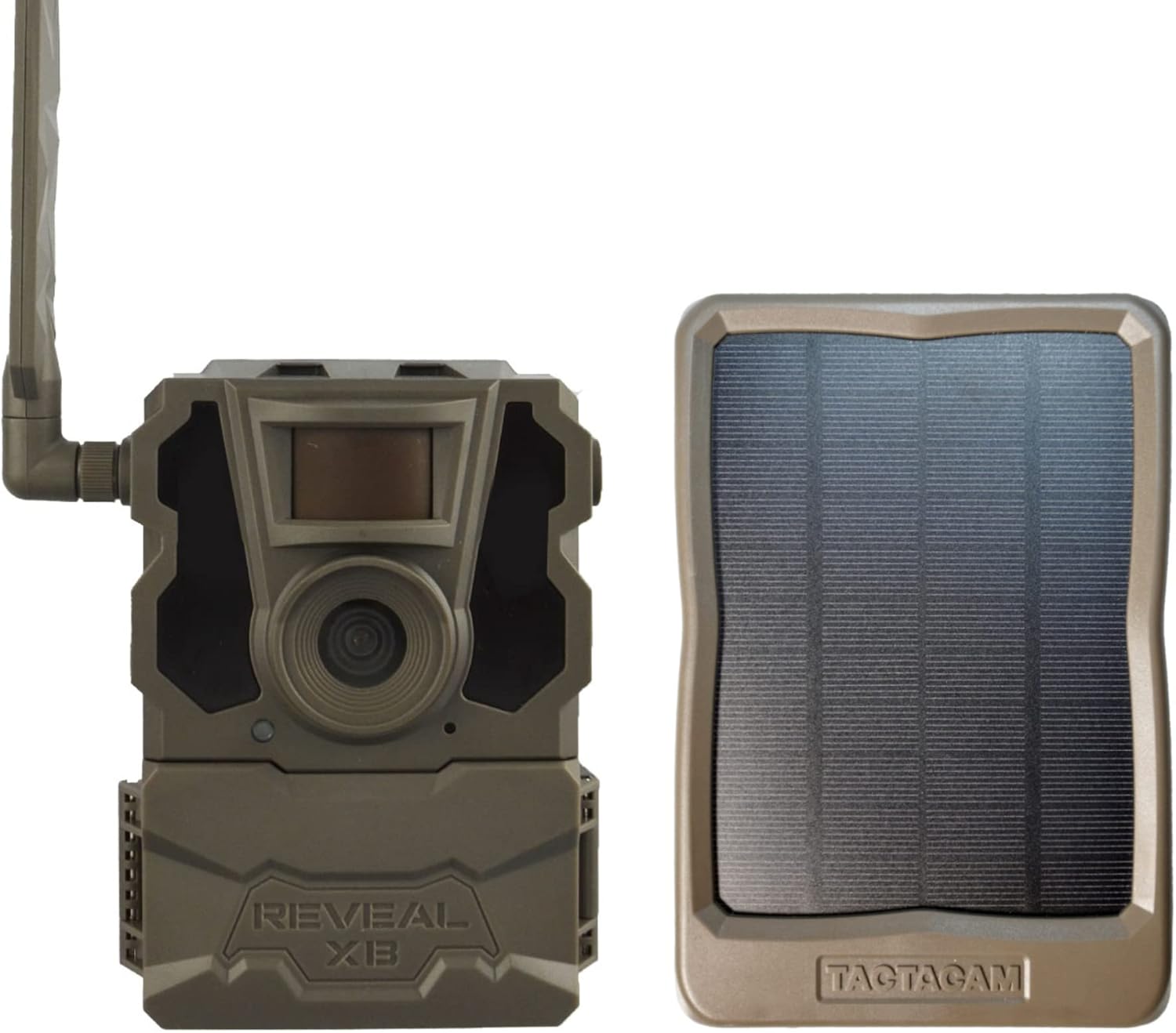 TACTACAM Reveal XB Cellular Trail Camera, No Glow - Verizon & AT&T + Tactacam Reveal External Solar Panel