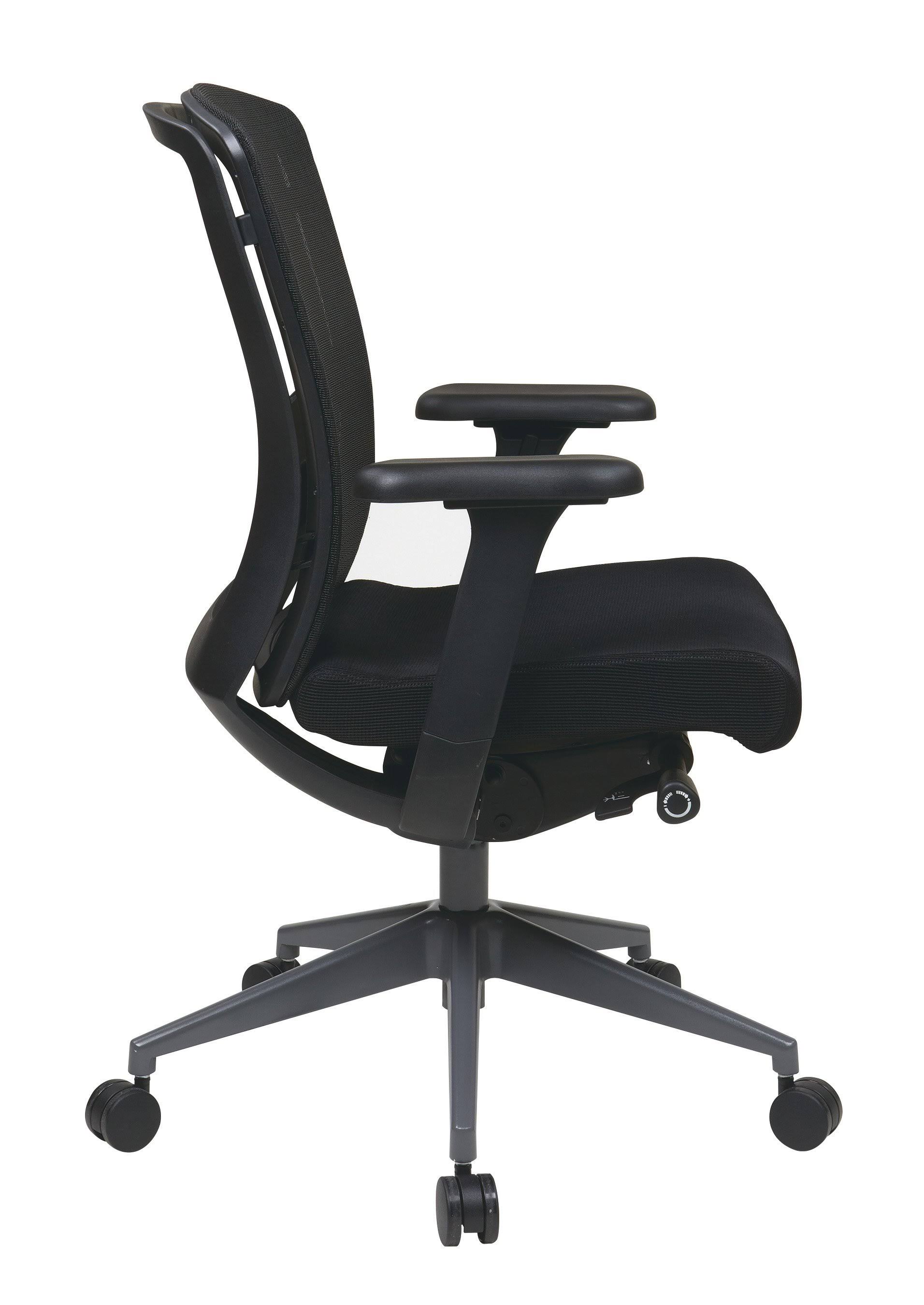 Office Star Executive Black ProGrid Back Chair
