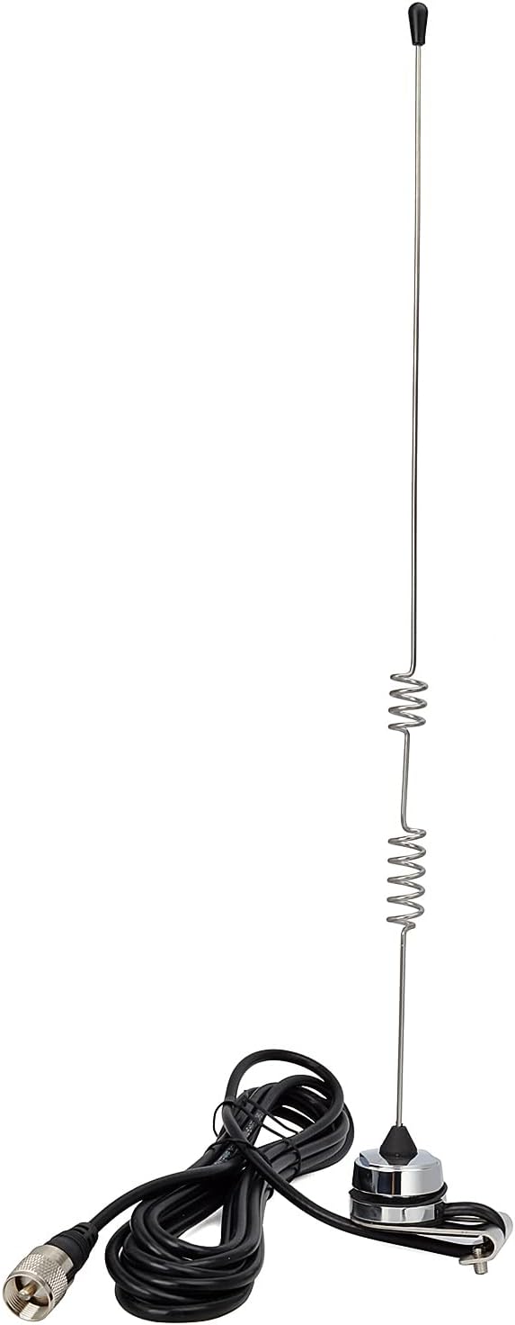 HYS Amateur Dual-Band NMO 17.13Inch Antenna VHF UHF W/13ft NMO RG58 Coax Cable Mount Antenna Surface with UHF PL259 Connector for Yaesu Kenwood HYT Vertex Icom Mobile Radios Pack of 2