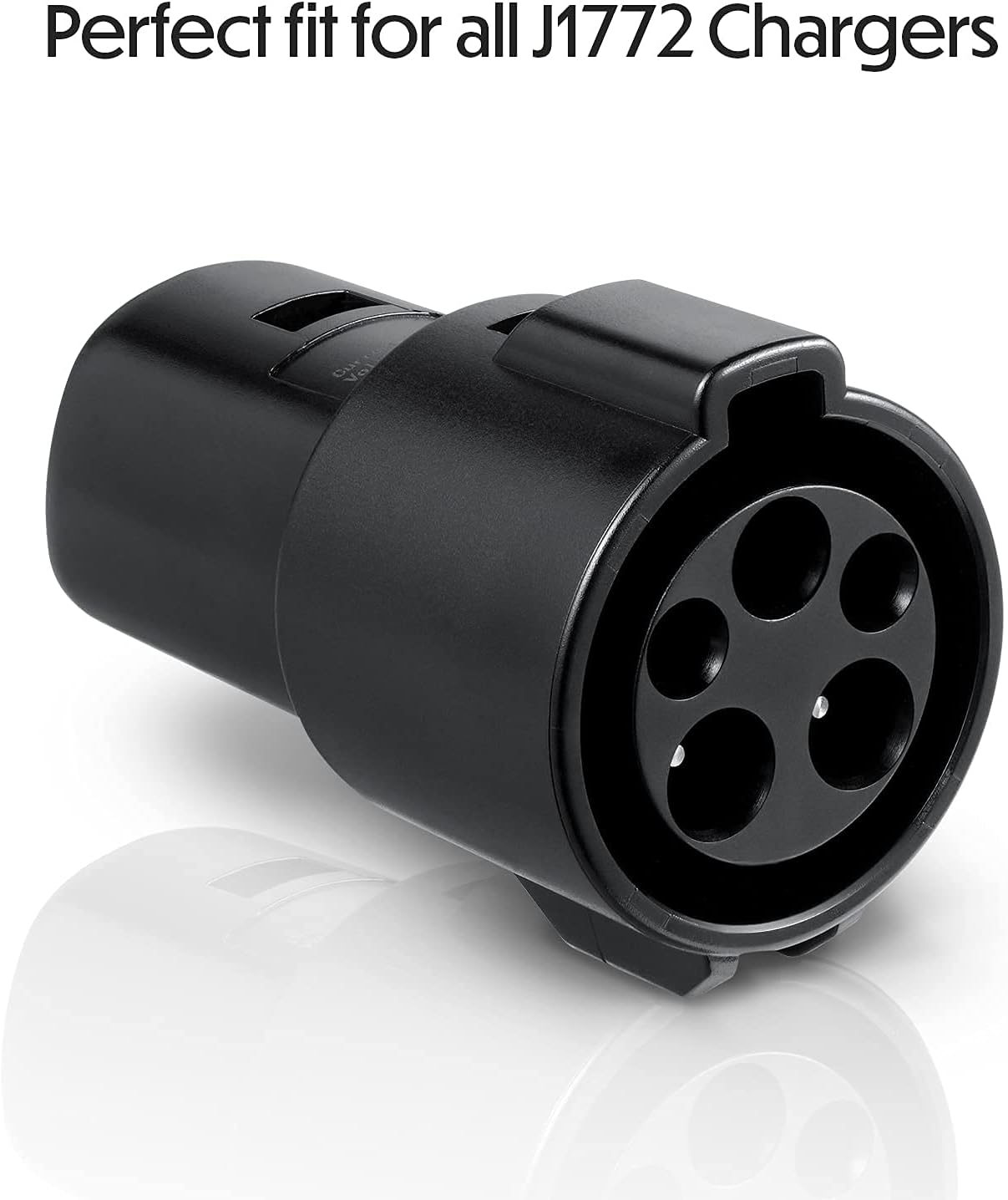 Lectron J1772 to Tesla Charging Adapter 60Amp /250V AC - Compatible with SAE J1772 Charger (Black)