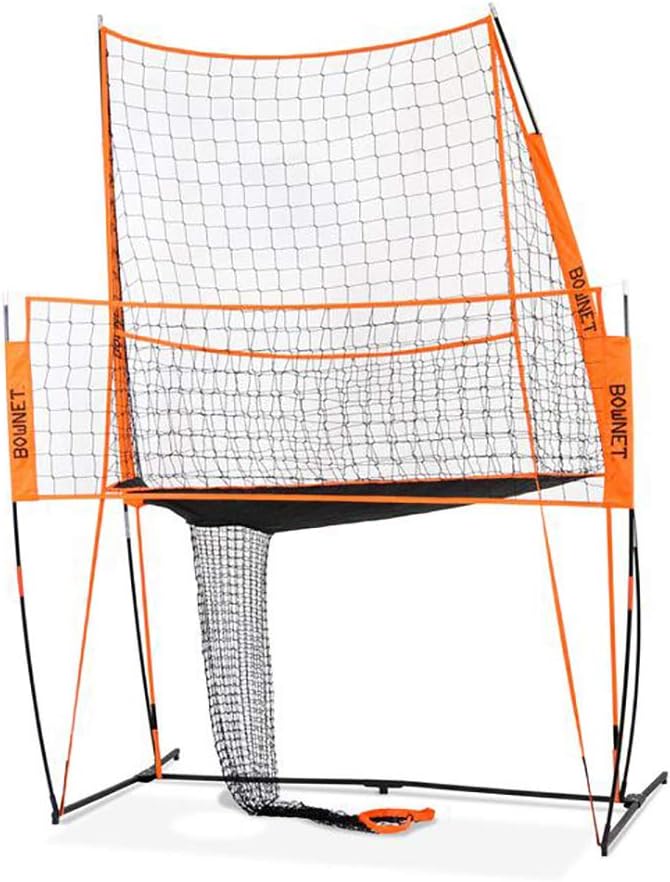 Bownet Sports Volleyball Practice Station, Orange, 8' x 11' (Bow-VB Practice Net)