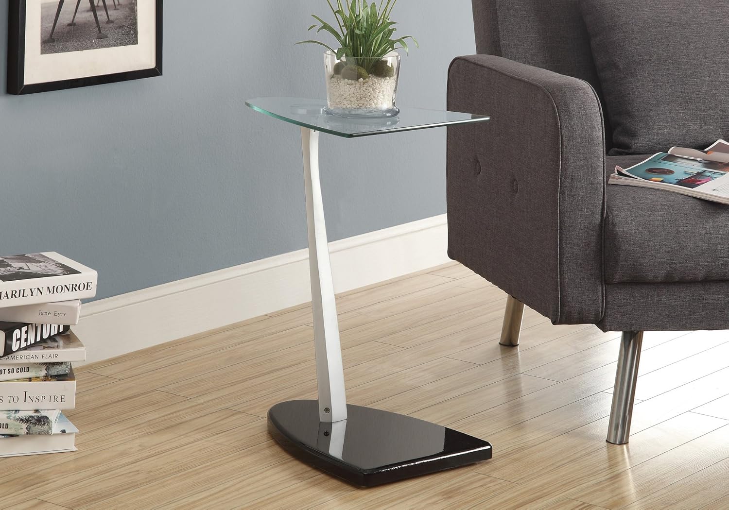 Monarch Specialties Accent table top tempered glass, 24