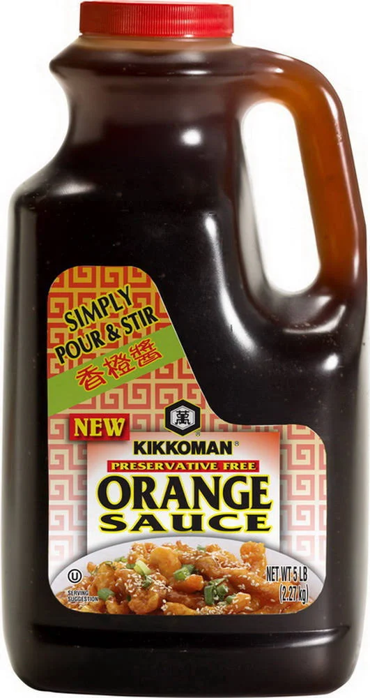 Kikkoman Preservative-Free Orange Sauce, 5 Pound (4 Pack)