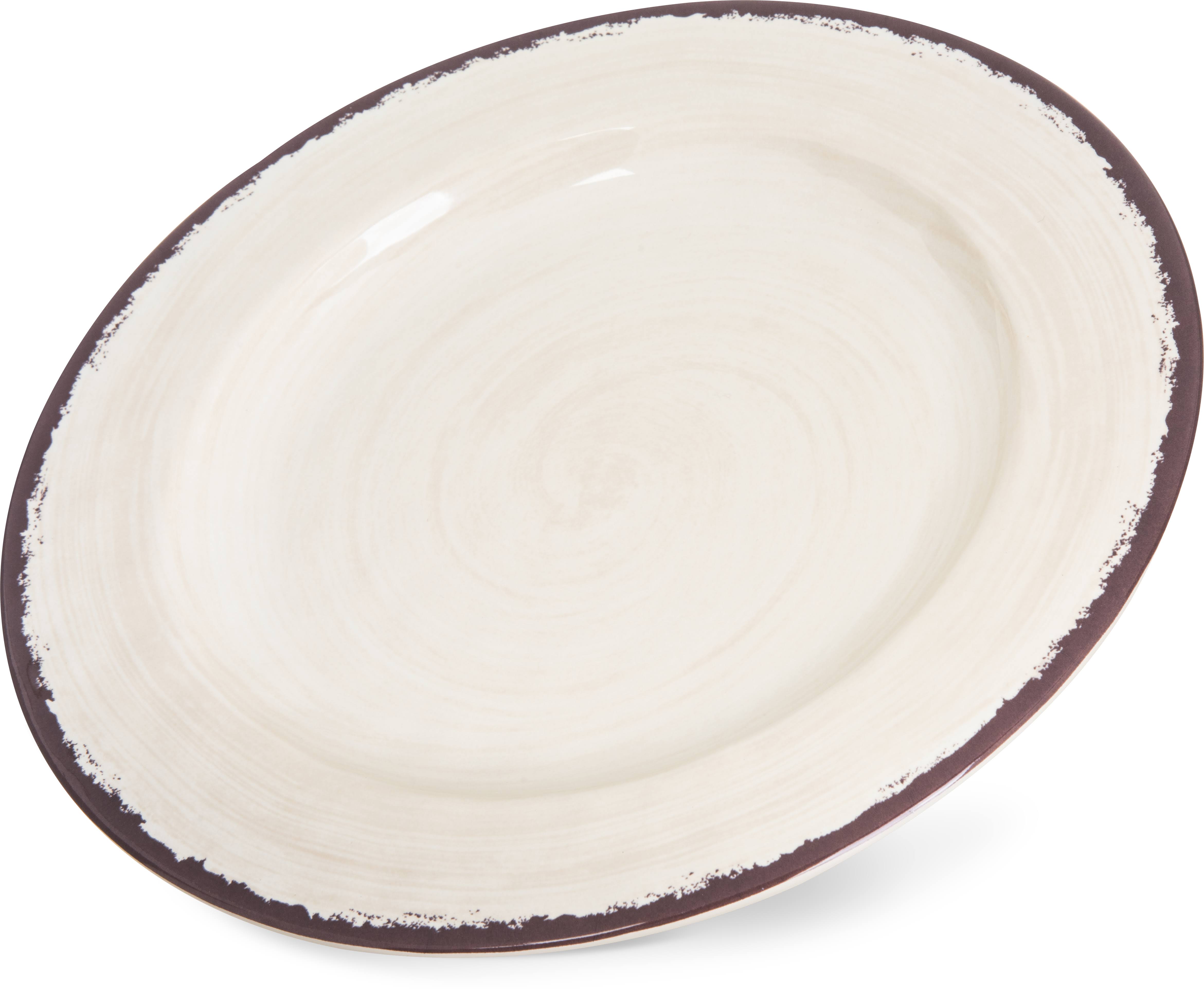 12 Each Carlisle Mingle Dinner PLATE, 11x22 Dia., Swirl, 5400