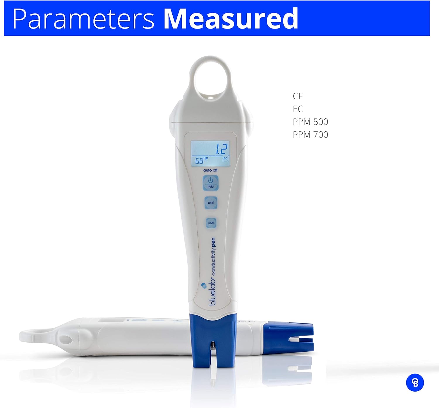 Bluelab PENCON Conductivity Pen and Digital TDS Meter, Water Tester for Temperature and Nutrient (CF, EC, PPM 500, PPM 700), TDS Testing Kit for Hydroponic System and Indoor Plant Grow Pack of 2