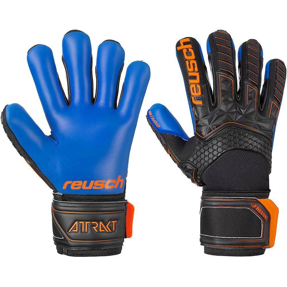 Reusch Attrakt Freegel MX2 Finger Support Goalkeeper Gloves Black/Shock org/deep 10.5