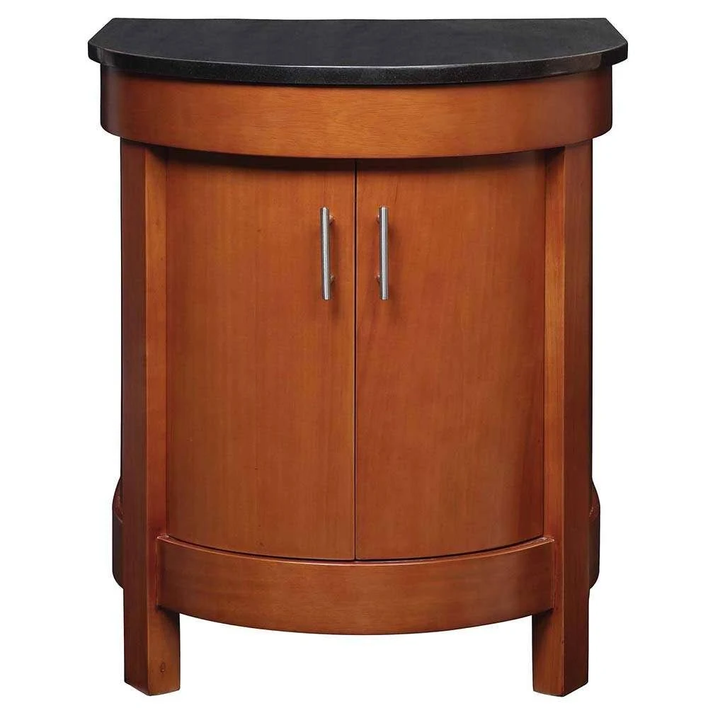 Decolav 5645-CW Haddington Vanity with Black Granite Top, Cherry