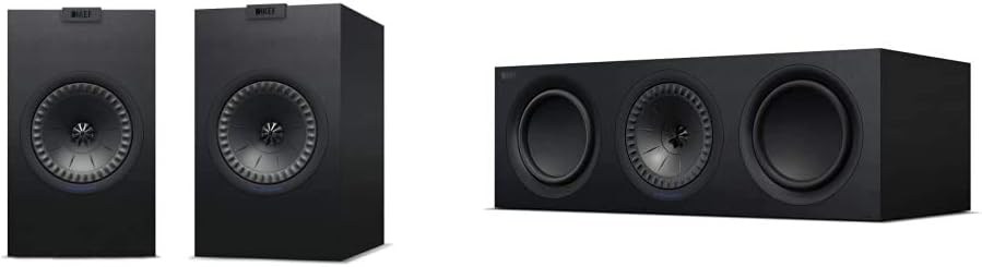 KEF Q350 Bookshelf Speakers (Pair, Black)