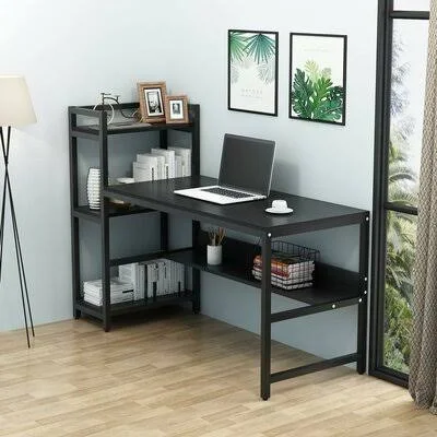 Jarman Desk Ebern Designs Color: Black