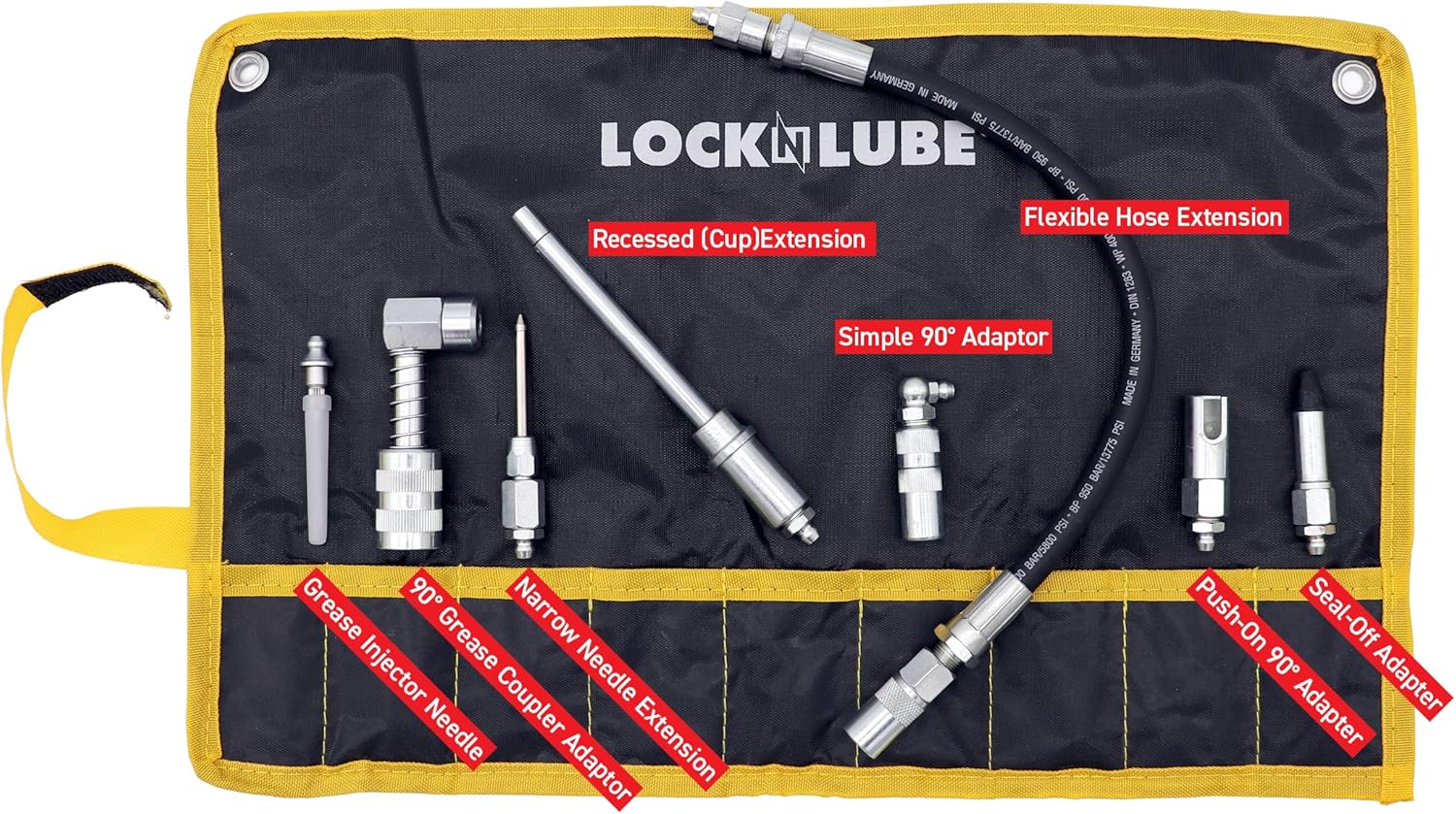 LockNLube 8-Piece Quick Connect Greasing Accessory Kit Pack of 2