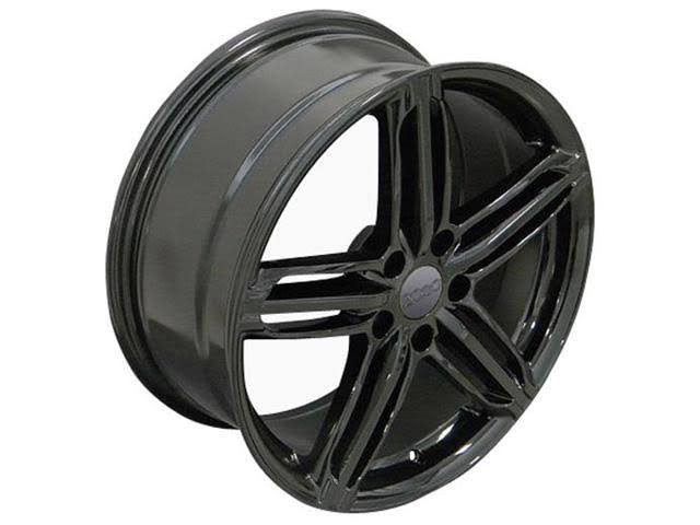 OE Wheels 18 inch Replica Wheel Fits Audi RS6 - Au12 Black 18x8